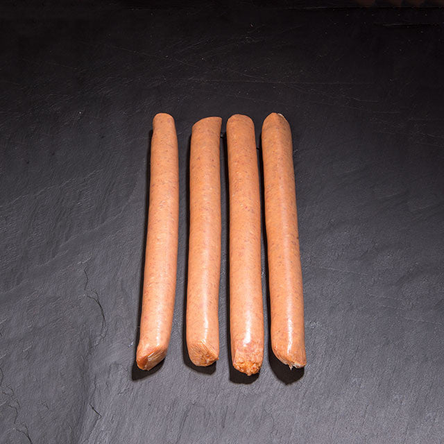 Foot long Pork, Hickory & Chipotle Hotdogs (individual)