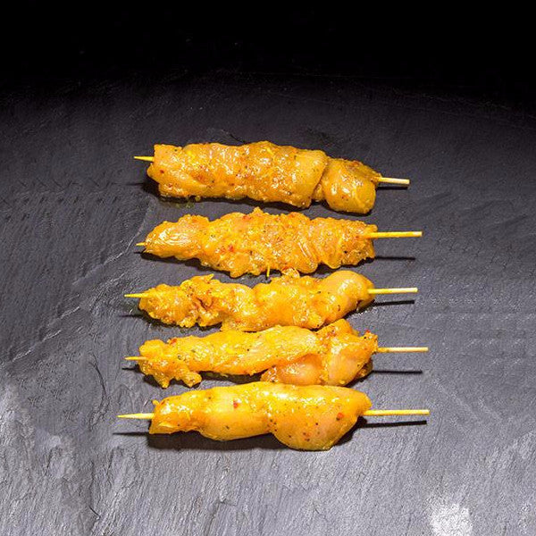 Indian mild curry chicken kebabs (pack of five)